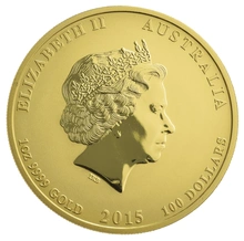 2015 1oz Australian Gold Year of the Goat Gold Coin