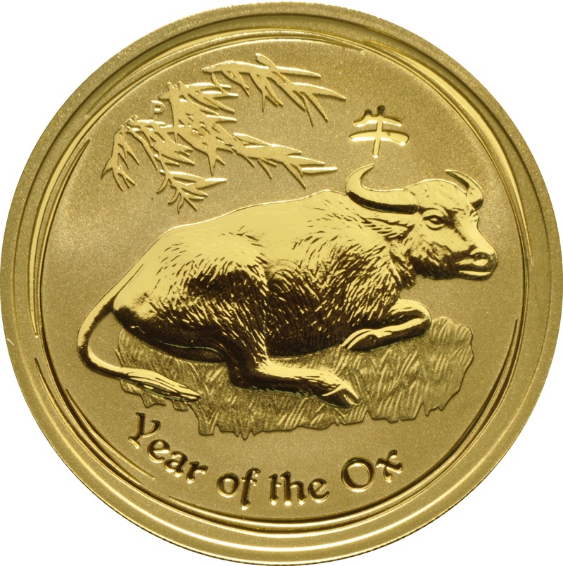 1oz Gold Australian Lunar Year of the Ox 2009