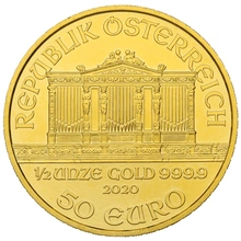 1/2 troy ounce gouden Philharmoniker munt - 2020