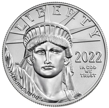2022 1 Ons American Eagle Platina Munt