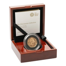 2020 Dinosaurussen Collectie Iguanodon Vijftig Pence Proof Gouden Munt In doos
