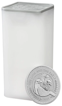 2024 1 troy ounce zilveren Lion and Eagle munt
