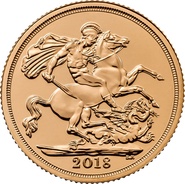 2018 Gouden Sovereign Munt