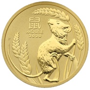1 troy ounce gouden Lunar munt - Muis - 2020