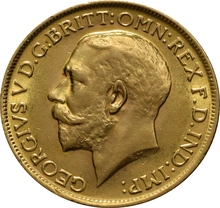 1915 Gold Sovereign - King George V - London