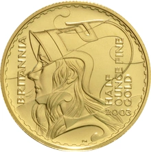2003 Proof Britannia Gold 3-Coin Boxed Set
