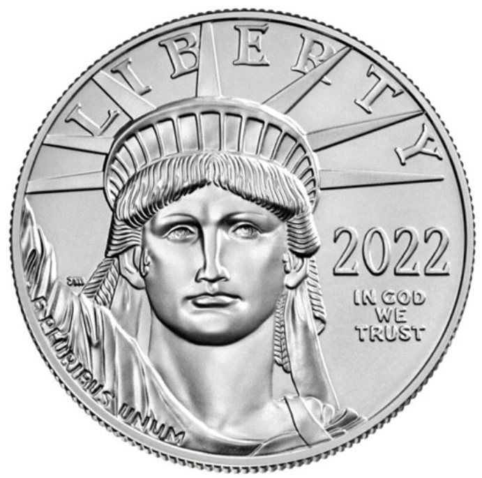 2022 1 Ons American Eagle Platina Munt