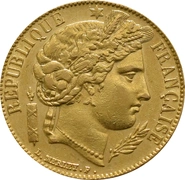 20 French Francs - Ceres