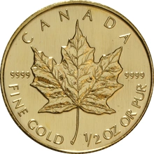1/2 troy ounce gouden Maple Leaf munt - Beste waarde