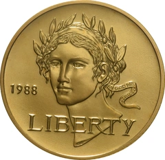 1988 gouden American 1/2 Eagle (5 Dollar) munt Olympic Games