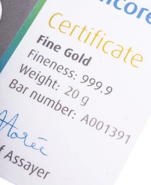 20 gram goudbaar Umicore