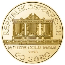 2023 Halve Ons Oostenrijkse Gouden Philharmonic Munt