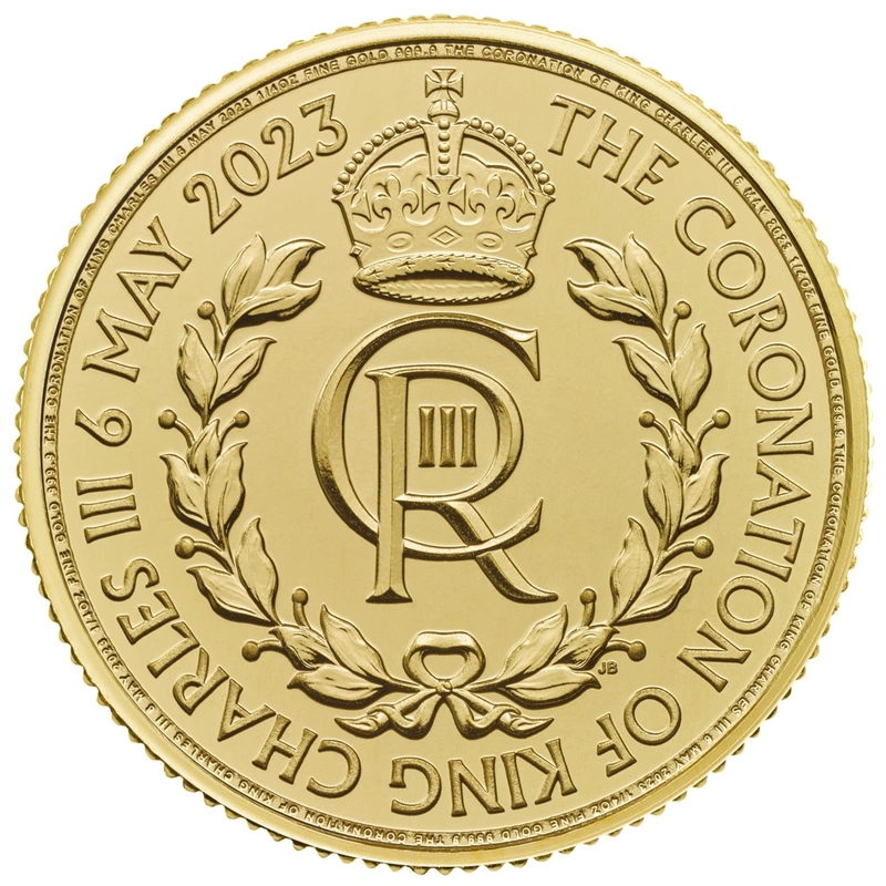 2023 Kroning £25 Gouden Kwart Ons Munt