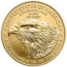 2026 1/2 troy ounce gouden American Eagle munt
