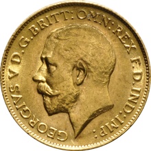 1913 Gold Half Sovereign - King George V - London