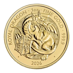 2026 De Koninklijke Draak Tudor Beast 1 Ons Gouden Munt