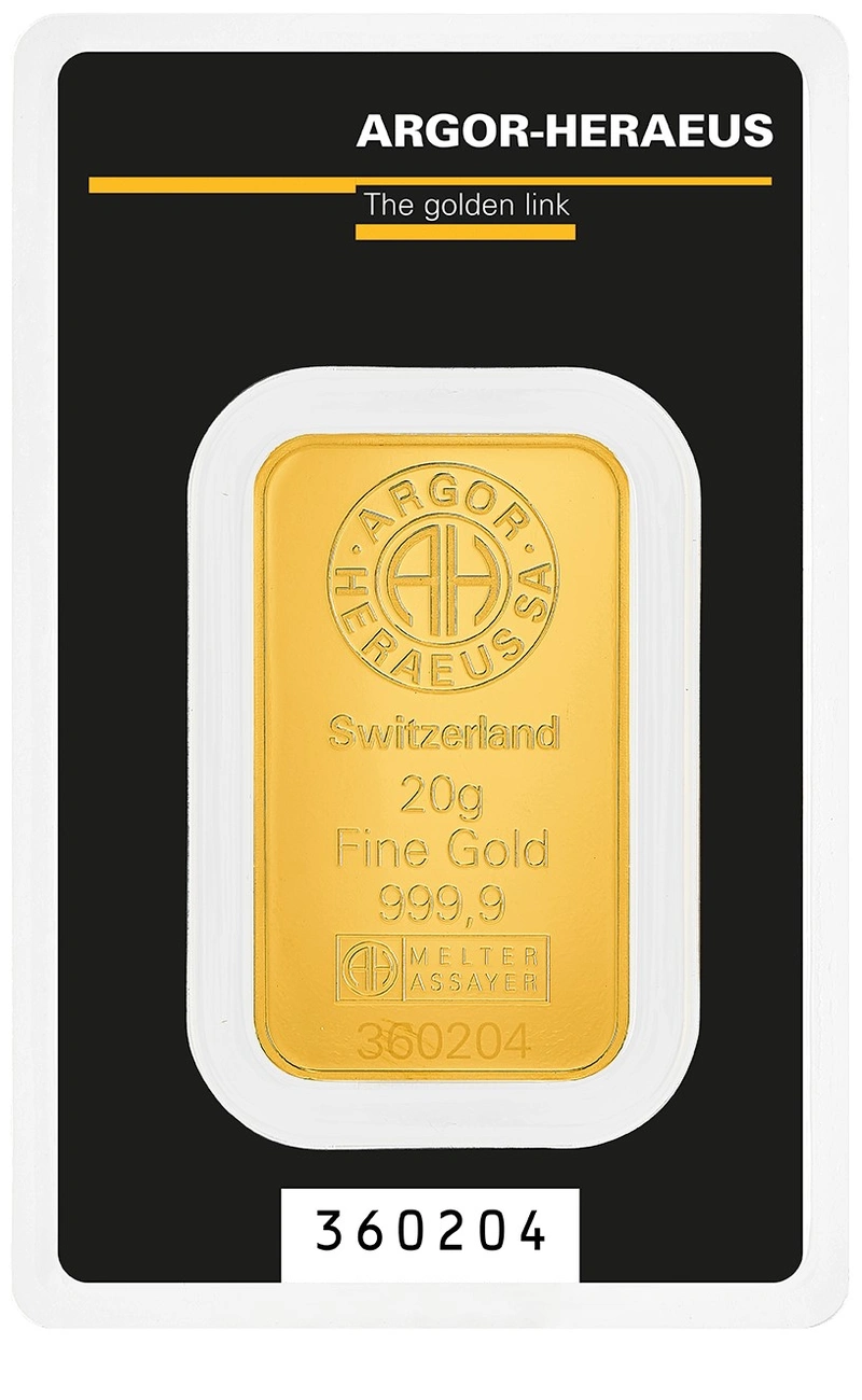 Argor-Heraeus 20 gram Goudbaar