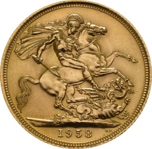 1958 Gouden Sovereign - Elizabeth II Young Head