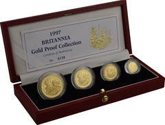 1997 Proof gouden Britannia 4-munten set in doos