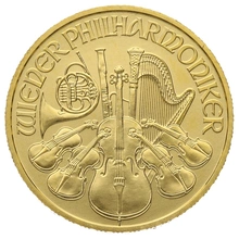 1/4 troy ounce gouden Philharmoniker munt - 2019