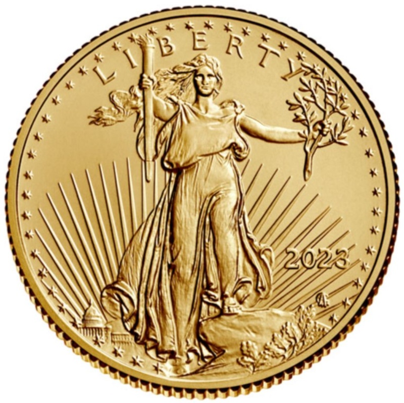 2023 Kwart Ons American Eagle Gouden Munt
