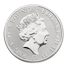 2022 The Lion of England - Tudor Beasts 2 Ons Zilver Munt
