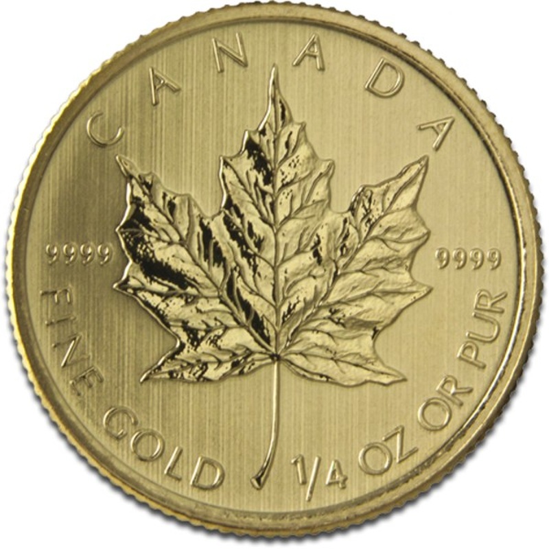 2014 Quarter Ounce Gold Canadian Maple