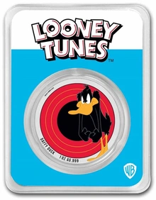 2022 Daffy Duck Samoa 1 Ons Zilveren Munt