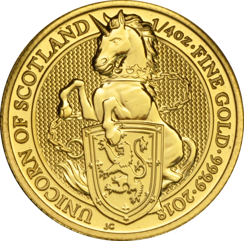 1/4oz Gold Coin, The Unicorn of Scotland - Queen's Beast