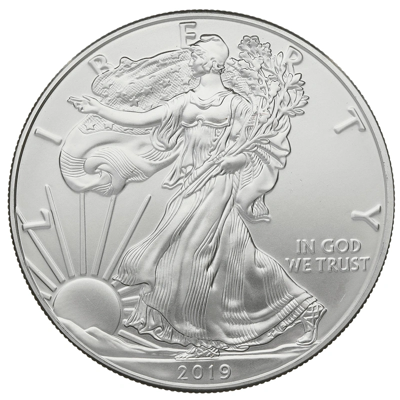 1 troy ounce zilveren Eagle munt - 2019