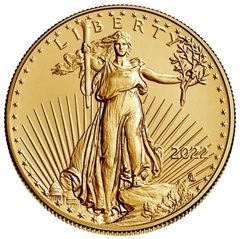 2022 1/2 troy ounce gouden American Eagle munt