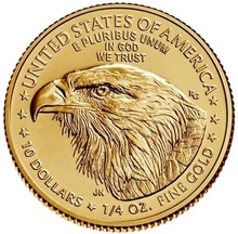 2021 Kwart Ounce American Eagle Gouden Munt Type II