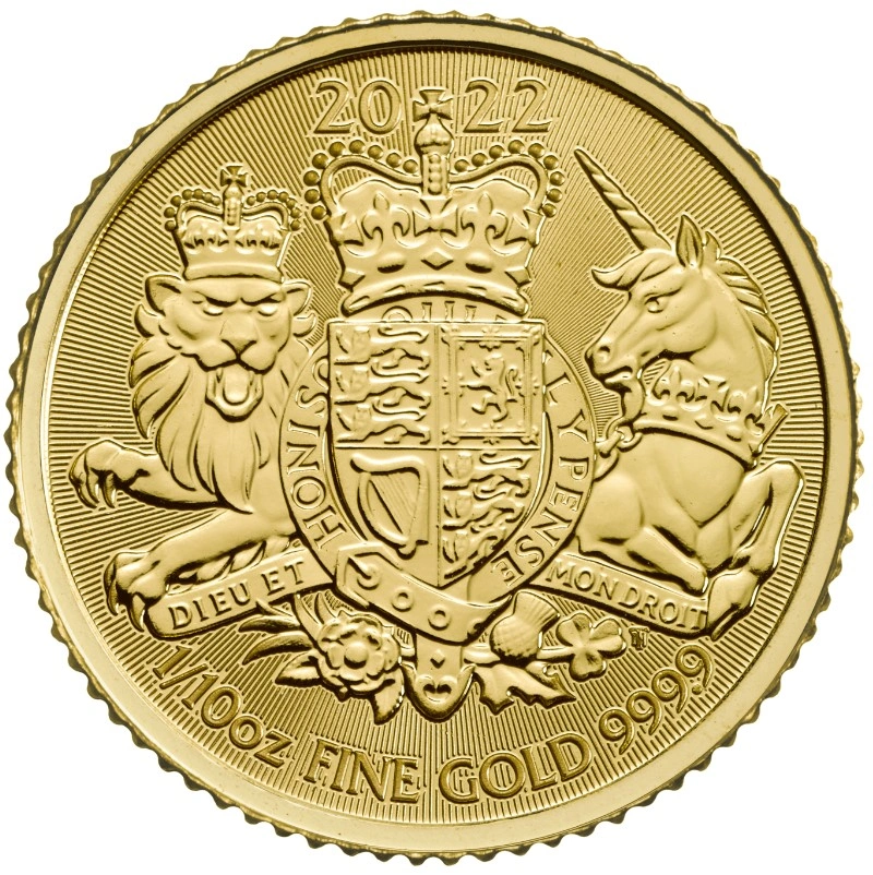 2022 1/10 Ons Royal Arms Gouden Munt