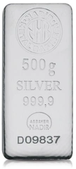 500 gram zilverbaar Nadir
