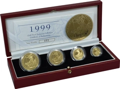 1999 Proof gouden Britannia 4-munten set in doos