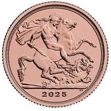 2025 Gouden Kwart Sovereign Munt