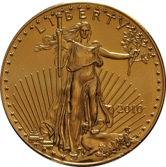 2010 1 troy ounce gouden American Eagle munt