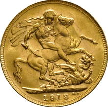 1918 Gouden Sovereign - King George V - P