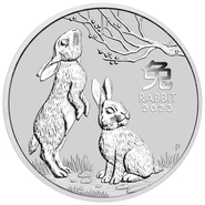 2023 Halve Ons Perth Mint Year of the Rabbit Zilveren Munt