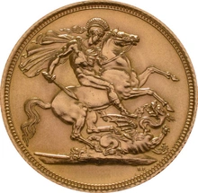 Sovereign - Elizabeth II, Young Head Gouden Munt