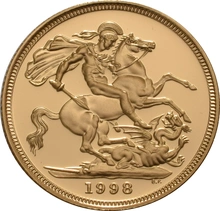 Gold Proof 1998 Sovereign Boxed