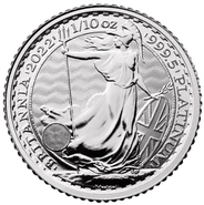 2022 1/10 Ons Platina Britannia Munt