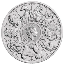 2022 1ons Platina Completer - Queen's Beast Munt