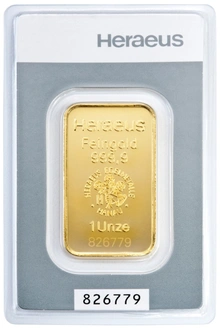 Heraeus 1 Ons Goud Kinebar