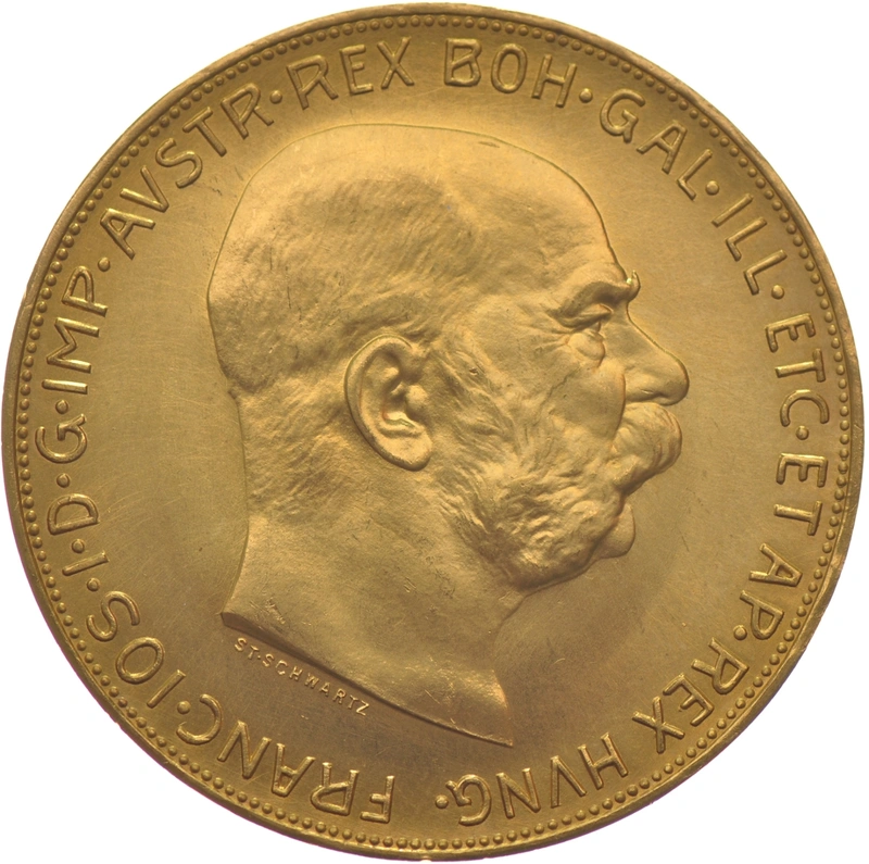 Gold Austrian 100 Coronas