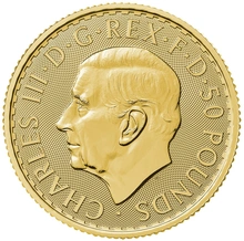 2023 Halve Ons King Charles III Britannia Gouden Munt