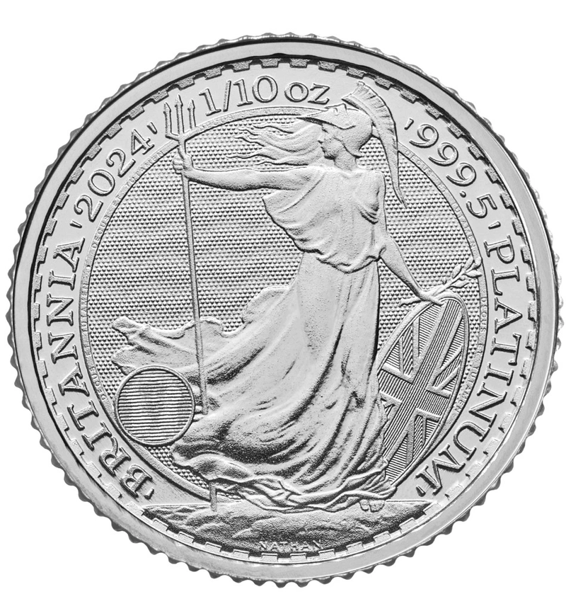 2024 1/10 oz Platinum Britannia Munt