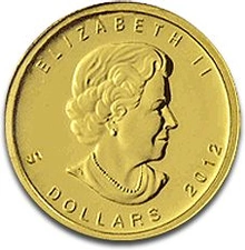 2012 Tenth Ounce Gold Canadian Maple