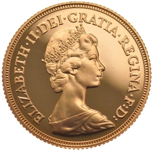 1980 Gold Sovereign - Elizabeth II Decimal head - Proof No box