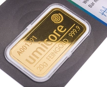 Umicore 20 Gram Goudbaar